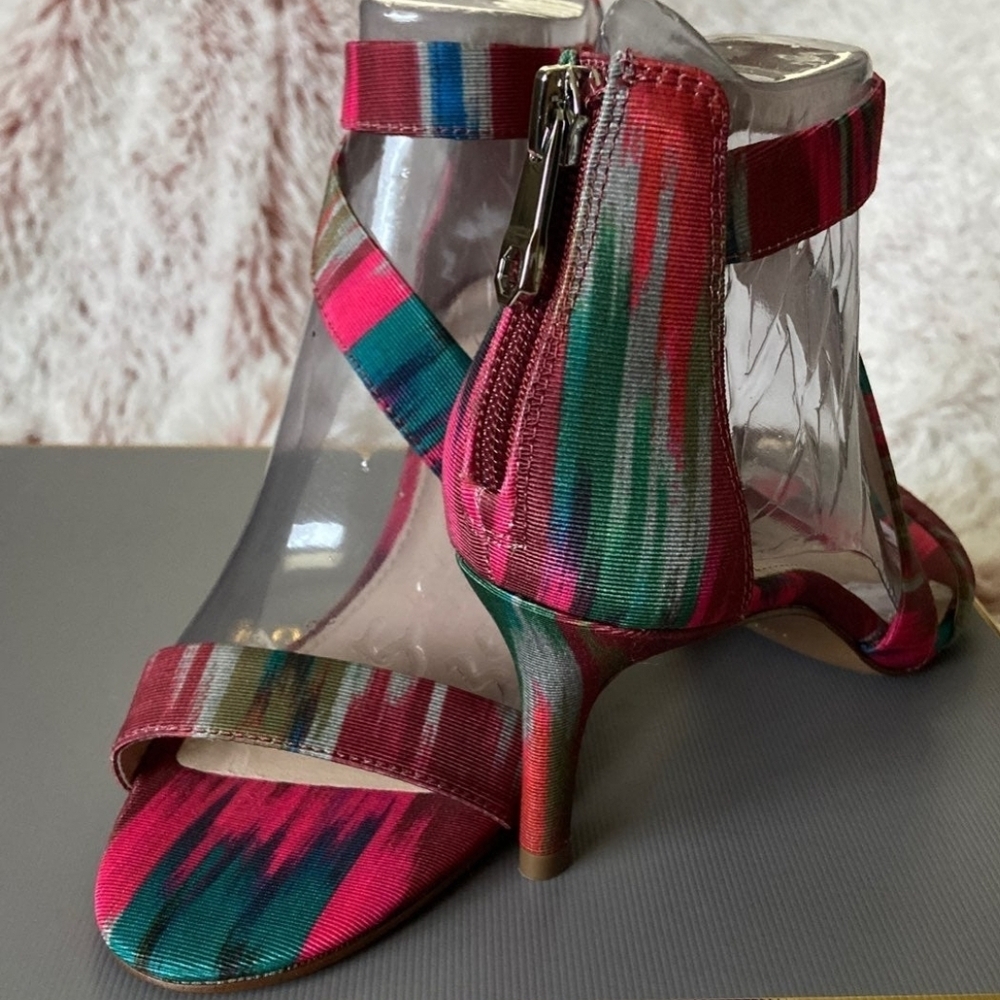 Louise et Cie Red and Green Heels Modern Glamour